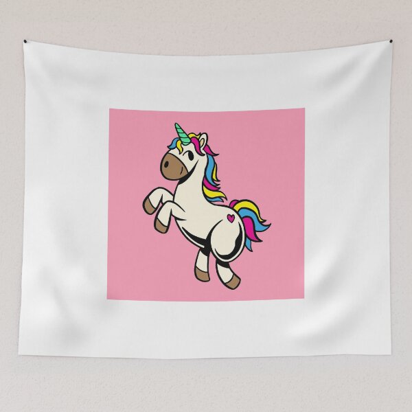 Item preview, Colorful Unicorn Sticker Delight on Pink designed and sold by hjian8219.
