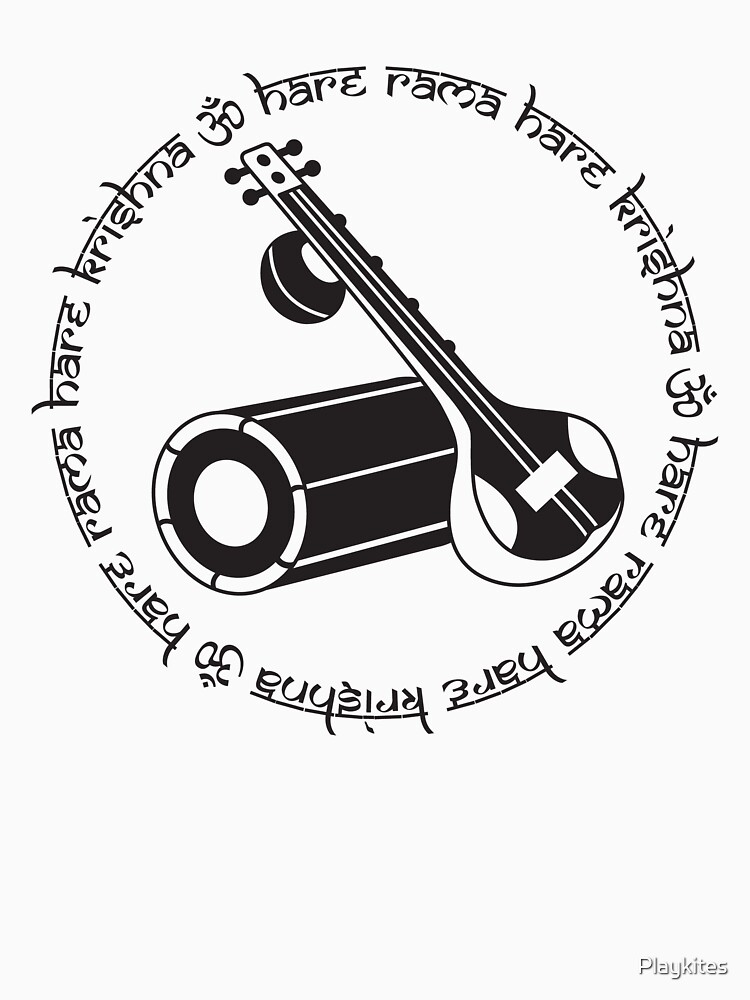 "Veena Instrument" Tshirt for Sale by Playkites Redbubble krishna tshirts lotus feet t