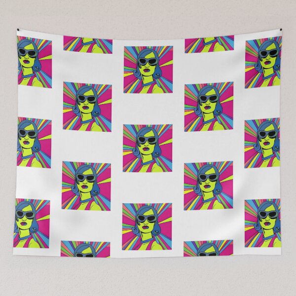 Item preview, Psychadelic Vibrant Femme Fatale Spy Design designed and sold by JaidenBirdie.