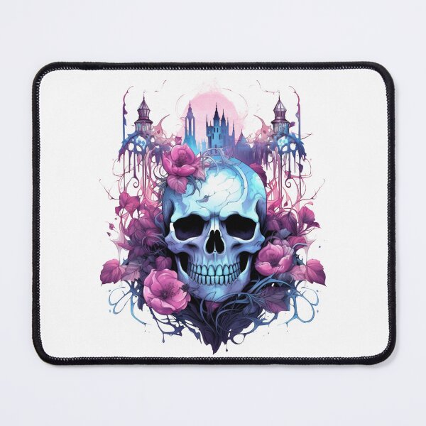 Item preview, Copy of Spooky Halloween Pink Flower Skull designed and sold by ArtFromBeyond.
