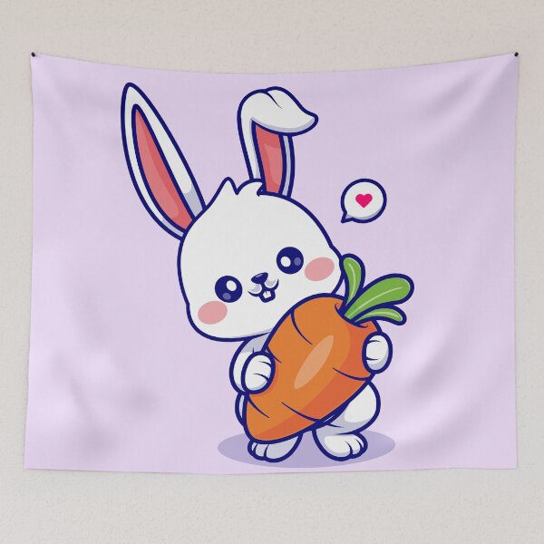 Item preview, Sweet Rabbit Embracing a Carrot designed and sold by hjian8219.