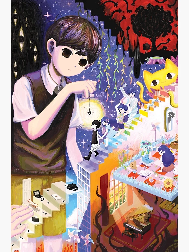 Amazon.co.jp: OMORI 公式グッズ LAMP ROOM ポスター : おもちゃ