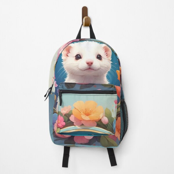 Item preview, Whimsical Blooms and Playful Ferret designed and sold by Neranchara.