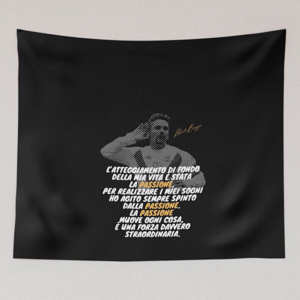 Item preview, Roberto Baggio Divin Codino Citazione Calcio Serie A Passione Motivazione Italiano   designed and sold by ALEGLAS.