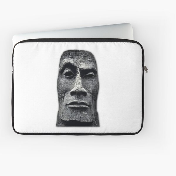 Moai Emoji Laptop Sleeves for Sale