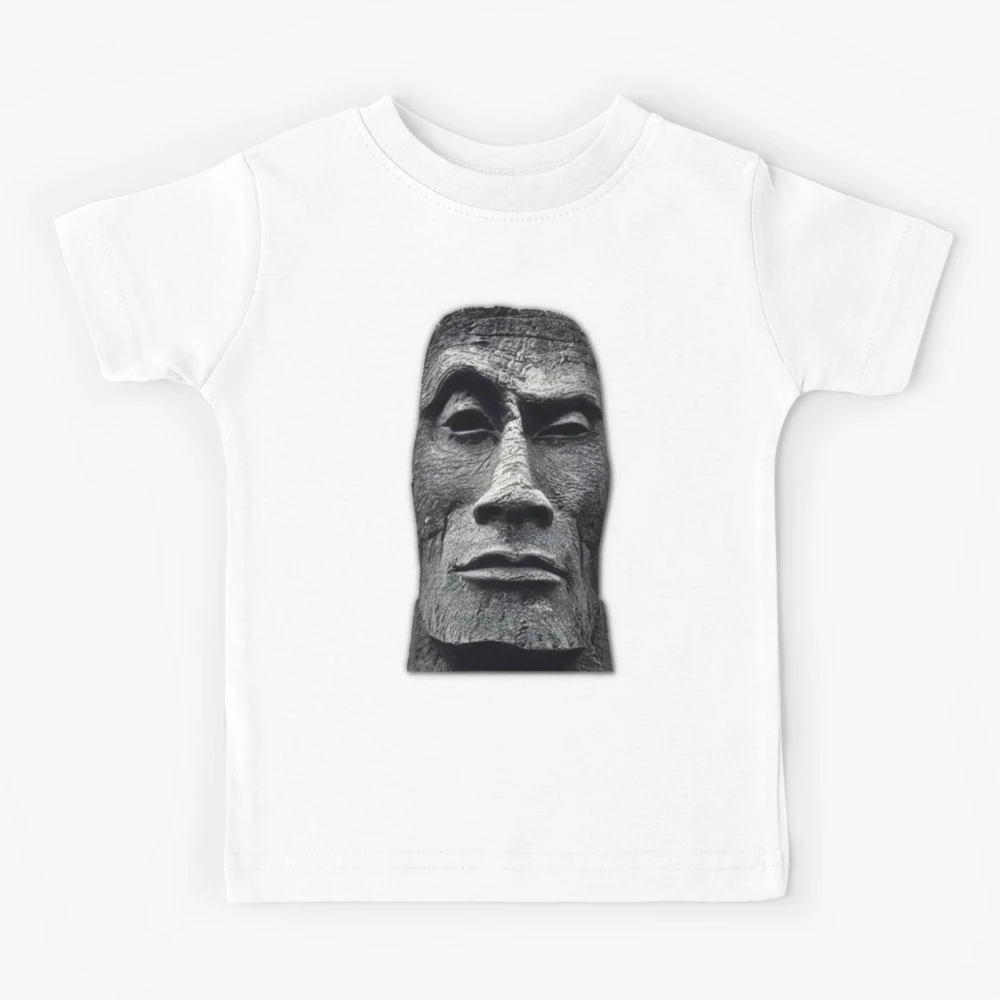 The Rock Moai Statue Funny Meme Dwayne Johnson Easter Island Greeting Card  for Sale by ArtfullyRad