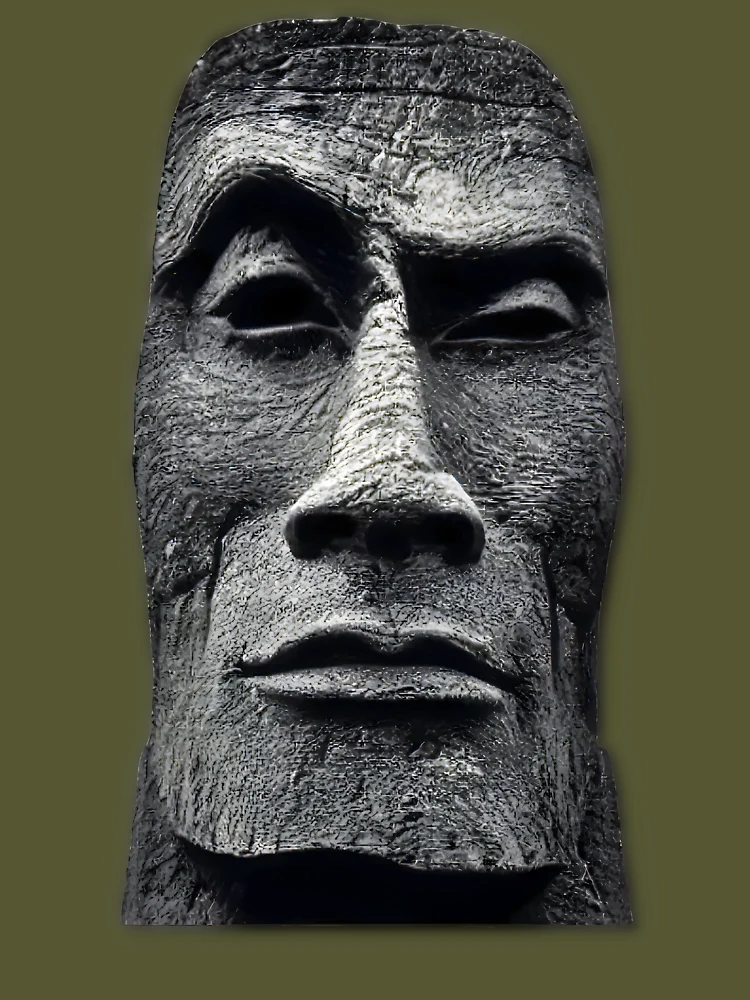 The Rock Moai Statue Funny Meme Dwayne Johnson Easter Island Greeting Card  for Sale by ArtfullyRad