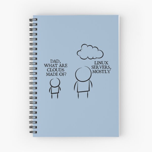 Item preview, Clouds - Linux Server - Funny Programming Jokes designed and sold by AmilahBoa.