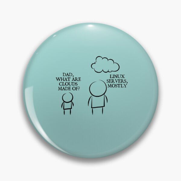 Item preview, Clouds - Linux Server - Funny Programming Jokes designed and sold by AmilahBoa.