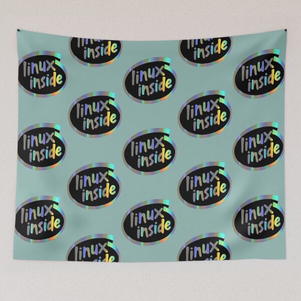 Item preview, Linux Inside (glossy) 2.0 designed and sold by AmilahBoa.