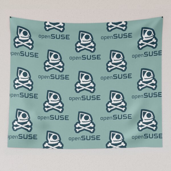 Item preview, linux opensuse skull designed and sold by AmilahBoa.