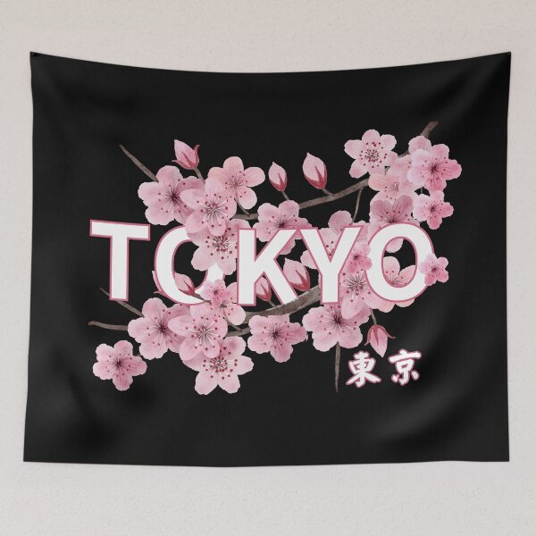 Artikelvorschau, Japanischer Kirschbaum mit Tokio-Kanji-Design entworfen und verkauft von Mika2525-smile.