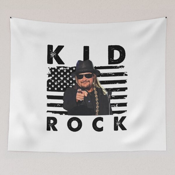 Item preview, Retro American Flag Kid Rock Music Gift  designed and sold by ShakiraProhaska.