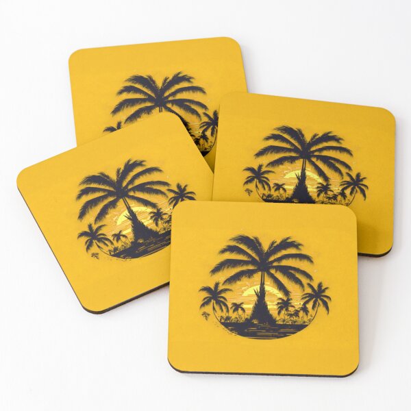 Item preview, Cool Yellow Retro Palm designed and sold by SassyArtistry.