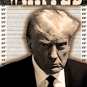 Trump Mug Shot - Wanted For President 2024 | Sticker
