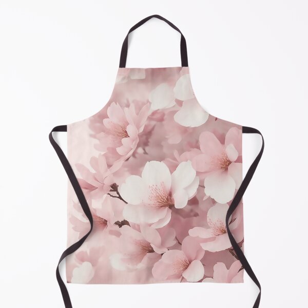 Artikelvorschau, Sakura Blossom Collage: Captivating Floral Art with Pastel Pink Backdrop entworfen und verkauft von CharmingChic.