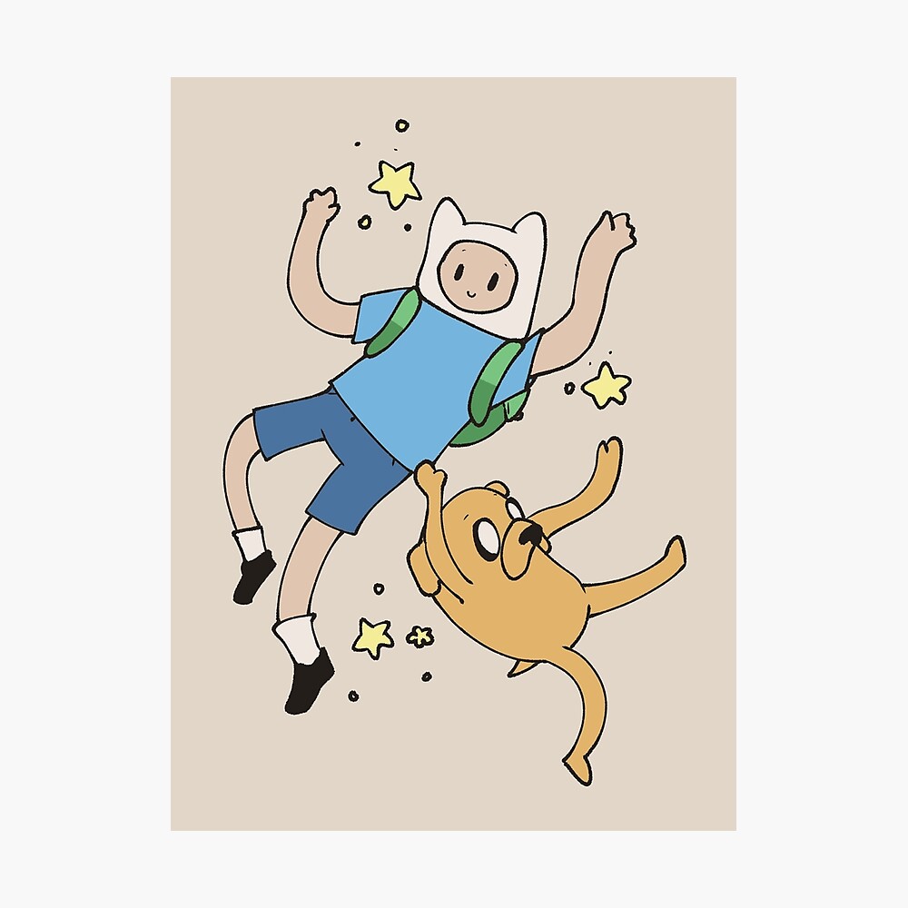 Adventure time print- Finn and jake