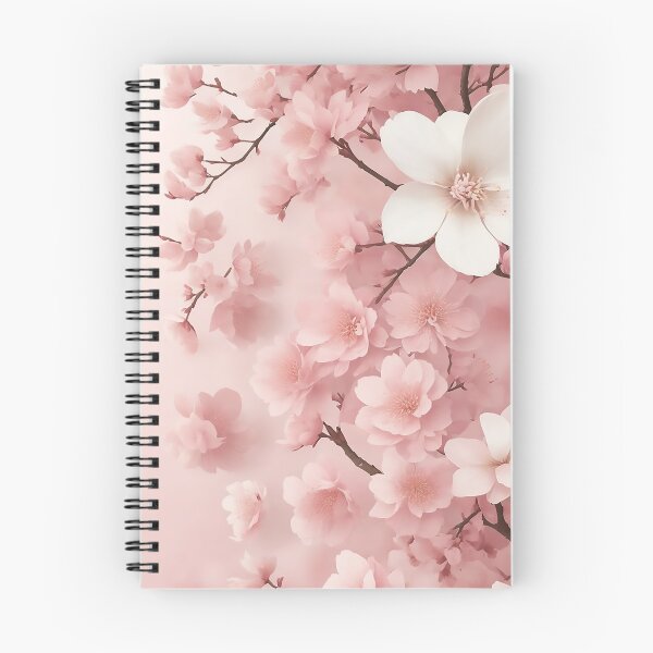 Item preview, Sakura Blossom Collage: Captivating Floral Art with Pastel Pink Backdrop designed and sold by CharmingChic.