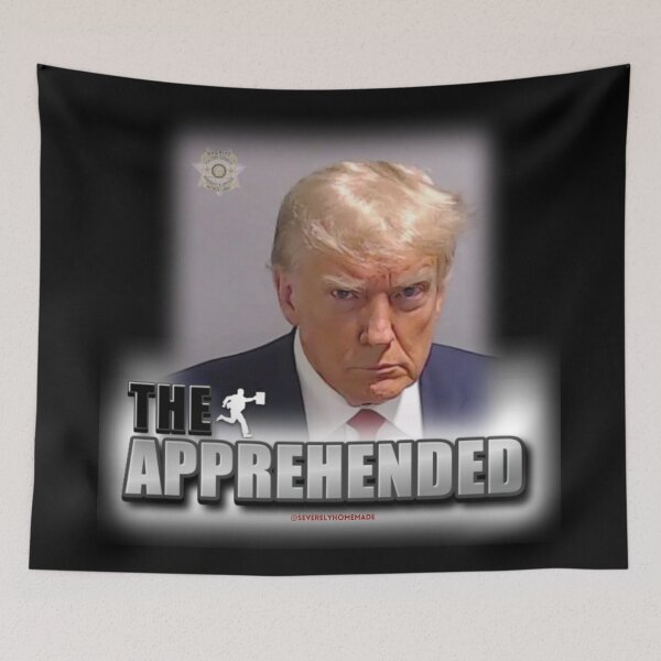 Item preview, The Apprehended Donald Trump Mug Shot designed and sold by hyperfocusrach.