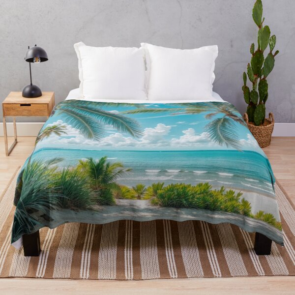 Item preview, Pastel Palm Trees Scene designed and sold by SassyArtistry.