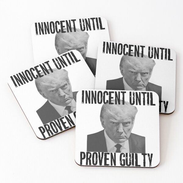 Item preview, Trump Mug Shot Innocent Until Proven Guilty designed and sold by teacherfy.