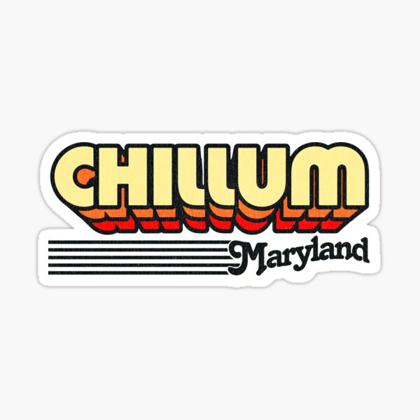 Artikel-Vorschau von Chillum, Maryland Retro Streifen, designt und verkauft von retroready.