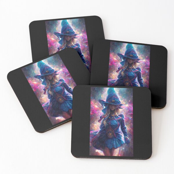 Item preview, Beautiful dark magician witch with blue dress designed and sold by ErinWorthy.