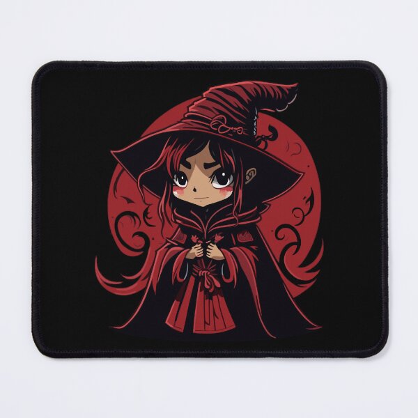 Item preview, cute red witch girl, dark magician girl designed and sold by ErinWorthy.