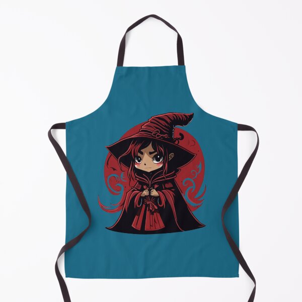 Item preview, cute red witch girl, dark magician girl designed and sold by ErinWorthy.