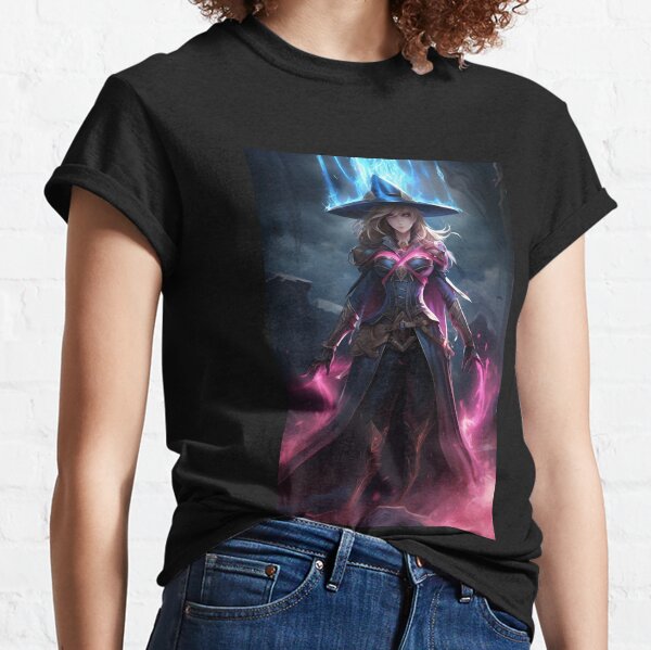 Vista previa del artículo con la obra «Chica Maga Oscura», diseñado y vendido por ErinWorthy.