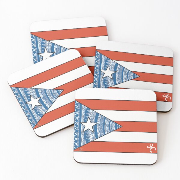 Item preview, Puerto Rican flag with mandala and coqui designed and sold by CmpsDesigns .