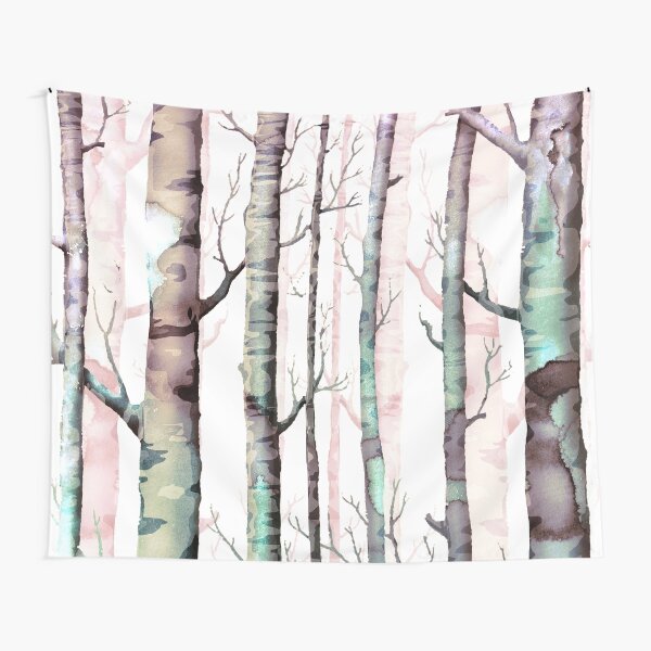 Brich Tree Forest Tapestry