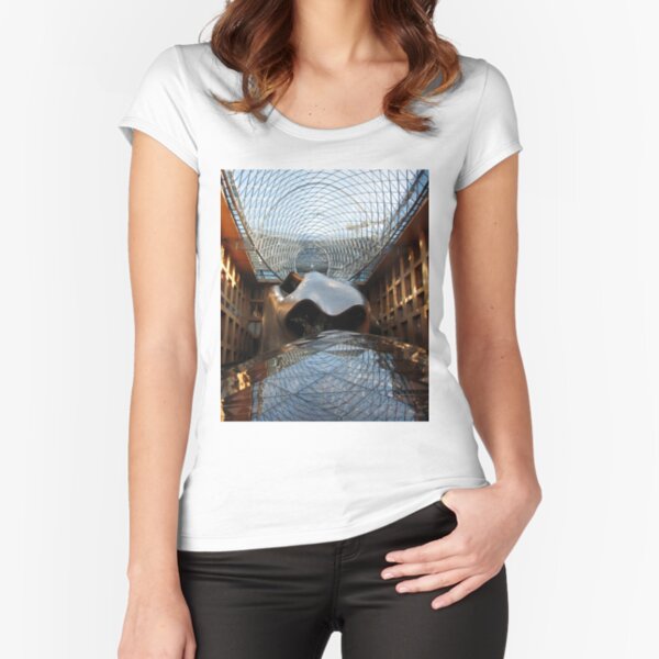 Banked Whale Fitted Scoop T-Shirt