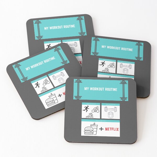 Item preview, My Workout Routine, Funny Gym, NETFLIX designed and sold by NostalgicLatin.