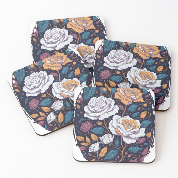 Item preview, Golden Blue Elegance - Roses of Whimsical Charm designed and sold by DimHel2.