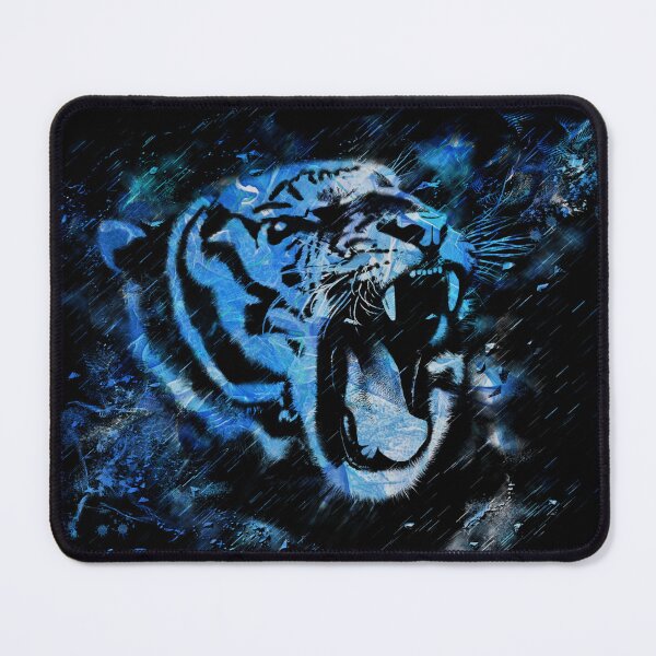 Item preview, Tiger Abstract Design In Shades Of Blue designed and sold by Heathermarie321.