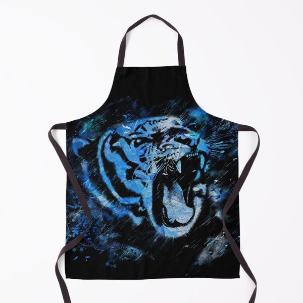 Item preview, Tiger Abstract Design In Shades Of Blue designed and sold by Heathermarie321.