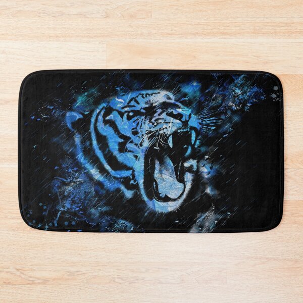 Item preview, Tiger Abstract Design In Shades Of Blue designed and sold by Heathermarie321.