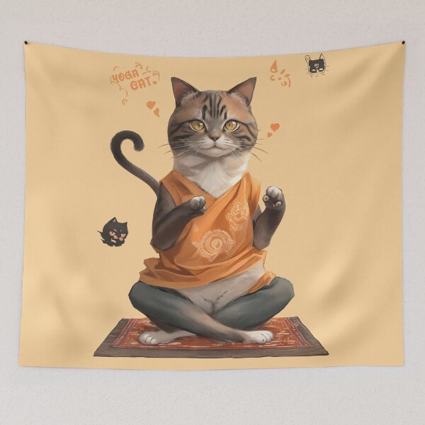 Item preview, Cat Meme: Yoga Poses by Feline Experts designed and sold by Paolospresent.
