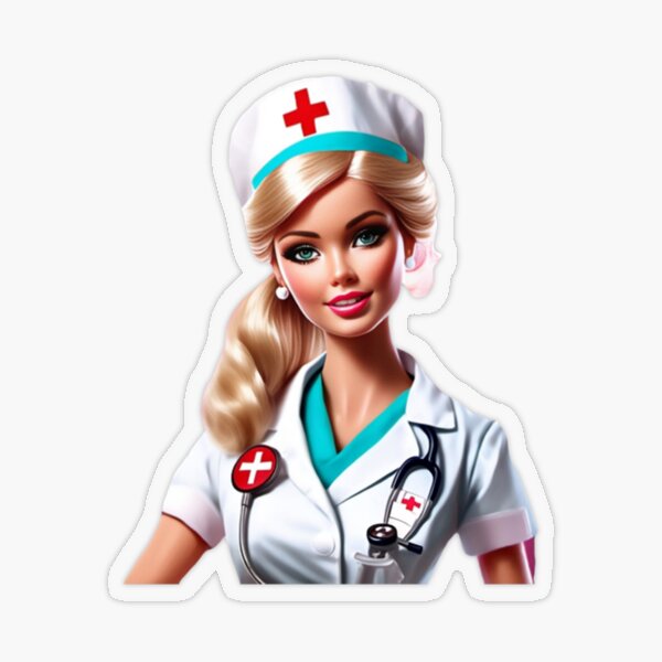 Barbie Nurse beautiful  Sticker for Sale by EliseoOndricka1