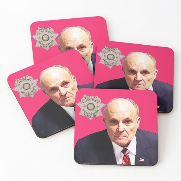 Item preview, rudy giuliani mugshot - Prettier in Pink designed and sold by Thelittlelord.