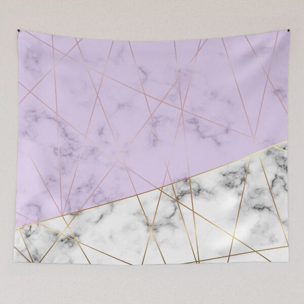 Item preview, Marble Gold Lilac Luxury Print Design designed and sold by SoNifty.