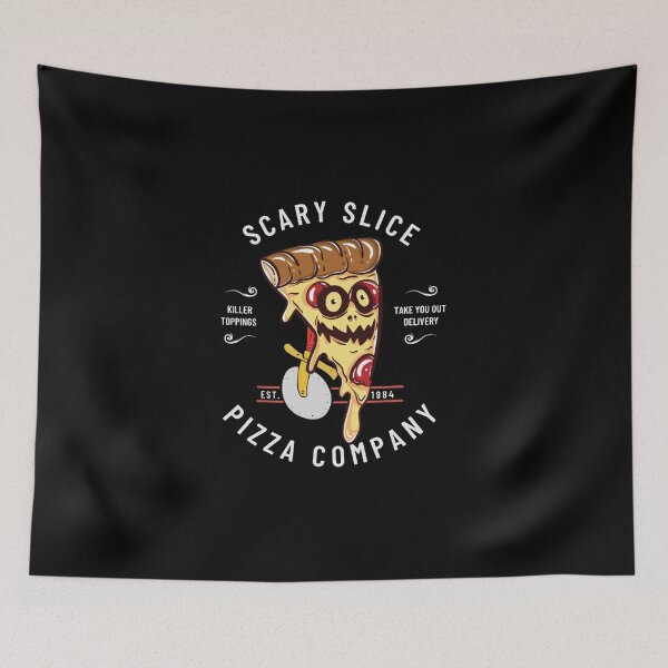 Item preview, Funny Halloween Scary Slice Pizza Company Brand   designed and sold by NarcisLeffler12.