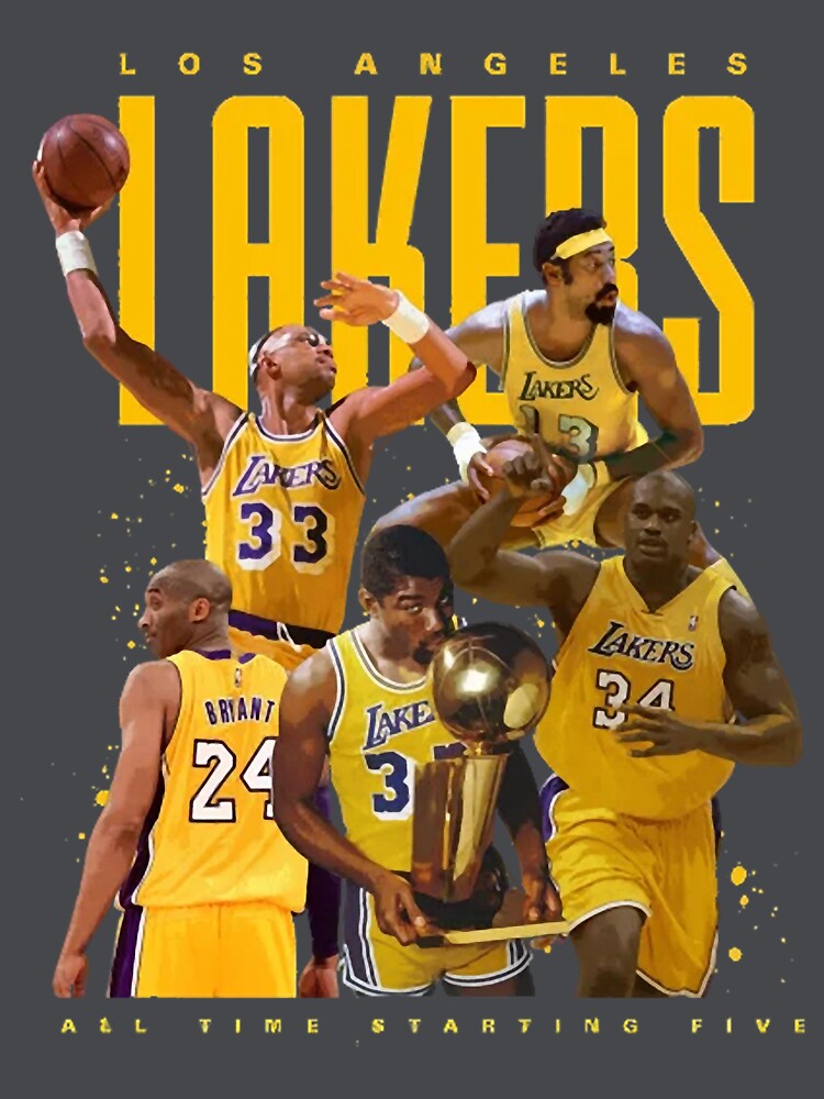 Los Angeles Lakers All Time Starting Five 2023 Shirt - Peanutstee