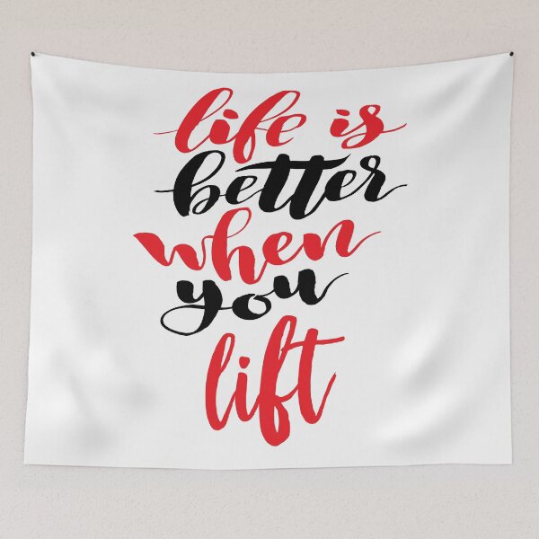 Item preview, Life Is Better When You Lift Weightlifting Bodybuilding Love The Gym designed and sold by ProjectX23.