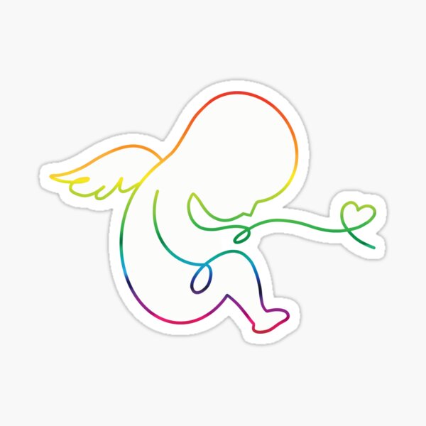 Item preview, Rainbow baby with wings designed and sold by MrsFrizz.