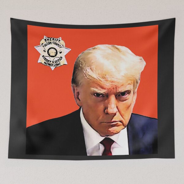 Item preview, Trump mugshot - Orange Menace designed and sold by Thelittlelord.