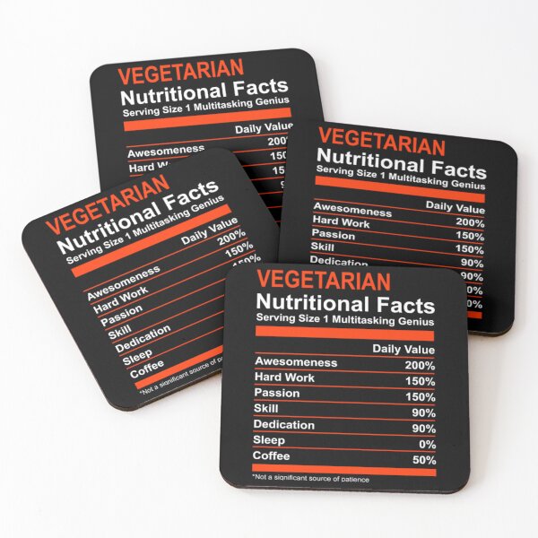 Item preview, Nutritional Facts Vegetarian 		 designed and sold by gqqqbibyczs31.