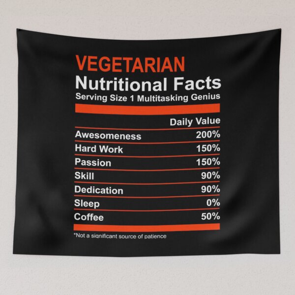 Item preview, Nutritional Facts Vegetarian 		 designed and sold by gqqqbibyczs31.