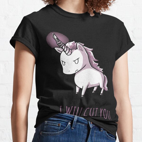 unicorn t shirt i will cut you